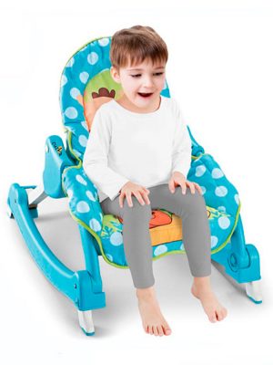 Silla Mecedora 3 en 1 Musical «ROCKING» Blue