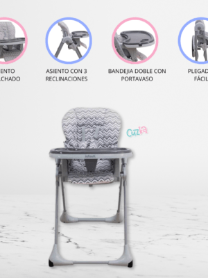 Silla de Comer Graduable INFANTI «APPETITO PATTERN»