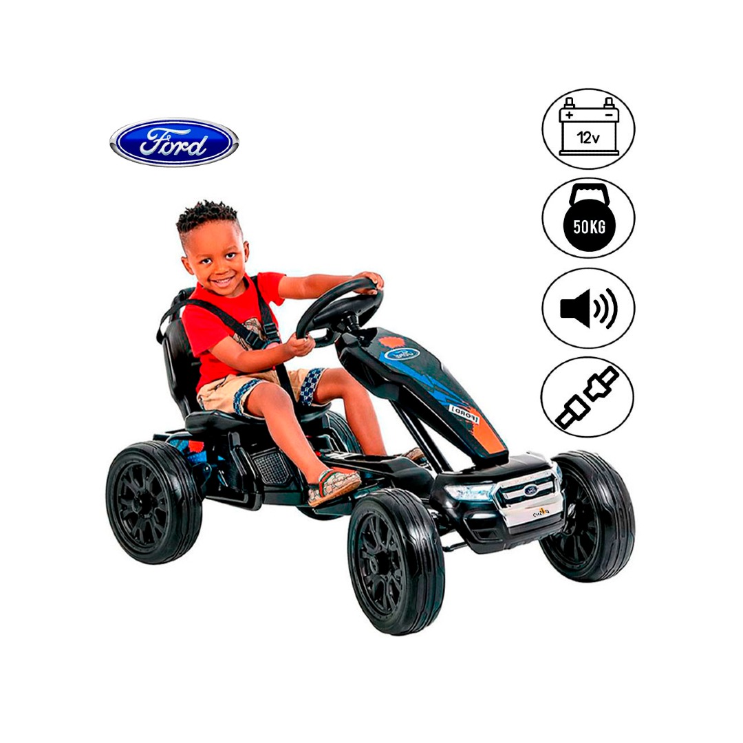 Carro a BATERÍA FORD «GO-KART» LICENSED BLACK