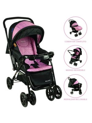 Coche Cuna BABY KITS «MURANO» Pink