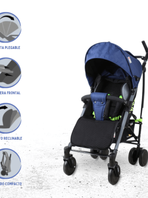 Coche Bastón Deportivo para Bebé BABYGO «NITRO» Light Green