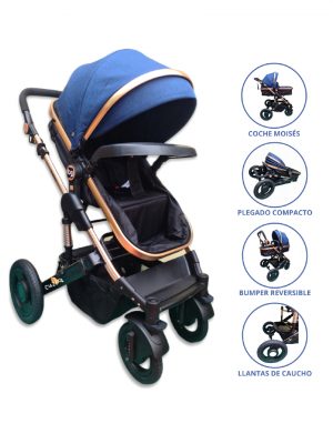 Coche Deportivo Moisés para Bebé BABYGO «PRADO» Blue
