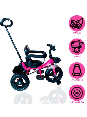 Triciclo Guiador «TREND» Pink
