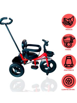 Triciclo Guiador «TREND» Red