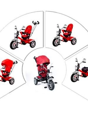 Triciclo Reclinable EBABY «CHOPPER» Red
