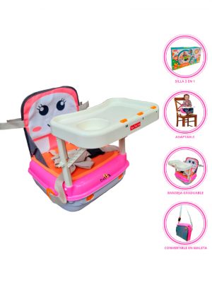 Silla Comedor portátil «PORTA» Pink