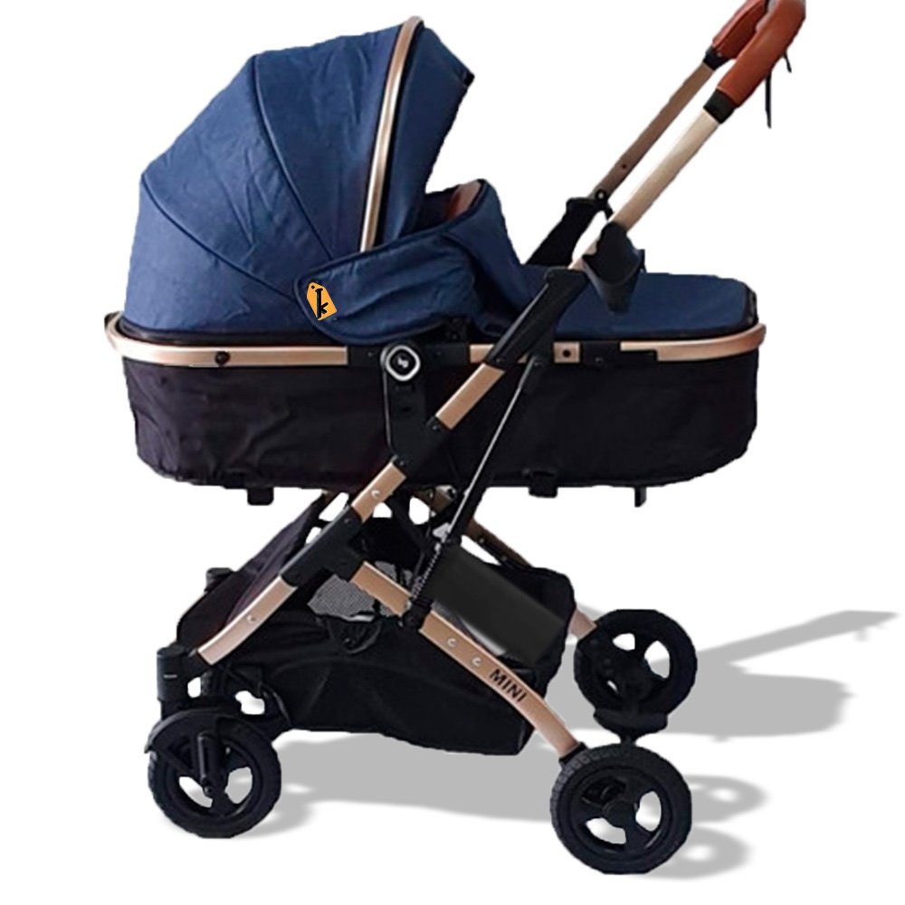 Coche Deportivo Moisés BABY GO «MINI» Blue - Imagen 2
