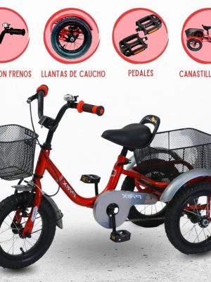 Triciclo Chavo con Cadena BABYGO «CADENA» Red