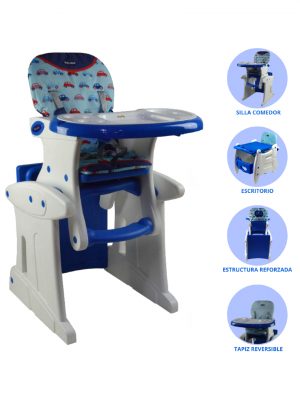 Silla de Comer Escritorio para Bebé BABY KITS «MAGIC» Blue