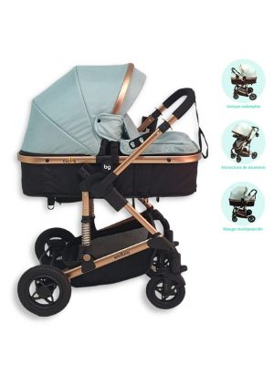 Coche Moisés Deportivo BABY GO «ENDURO» Light Green