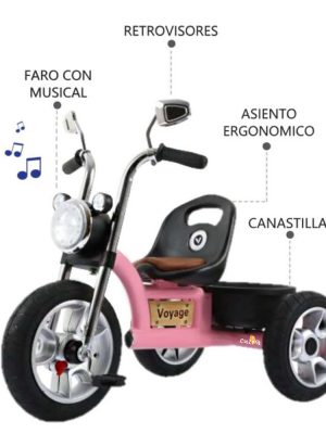 Triciclo Musical VOYAGE «CHAVITO» Pink