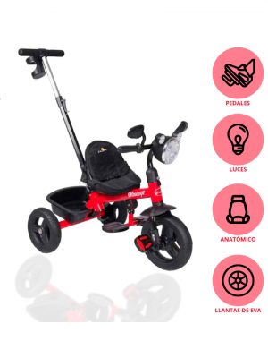 Triciclo Chavo para Niños EBABY «BROSE» Red