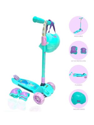 Scooter Plegable de Aluminio «CAR» TURQUOISE