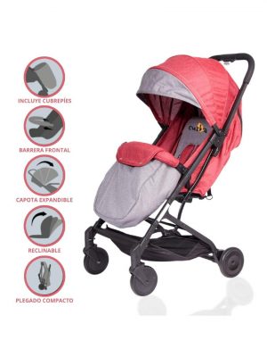 Coche de Paseo Maleta EBABY «AGATA» Red