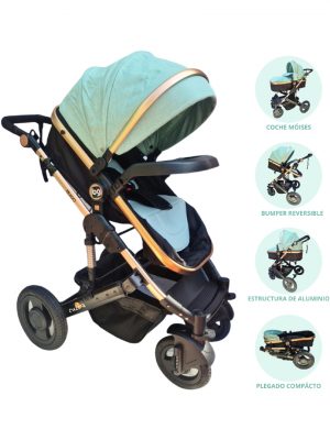 Coche Deportivo Moisés para Bebé BABYGO «PRADO» Green