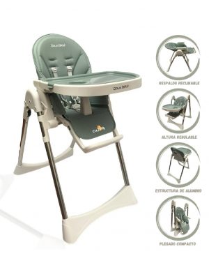 Silla de Comer Graduable DOUX BEBE «SUPER» Green