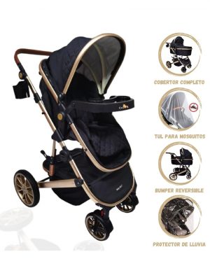 Coche Deportivo Moisés para Bebé BABY KITS «MILAN» Blue