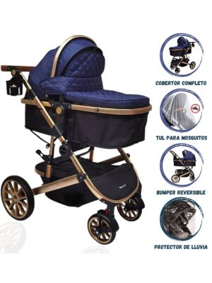 Coche Deportivo Moisés para Bebé BABY KITS «MILAN» Beige