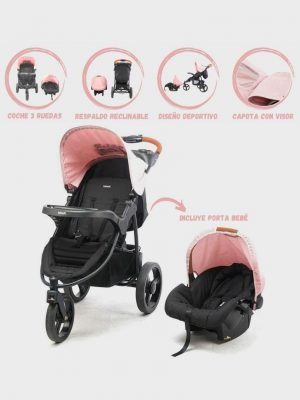 Coche Deportivo Travel System «TIZZY» Pink