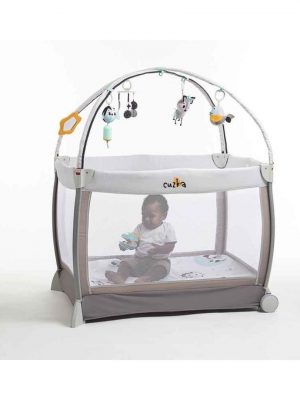 Cuna Corral 6 en 1 «HERE I GROW» Gray