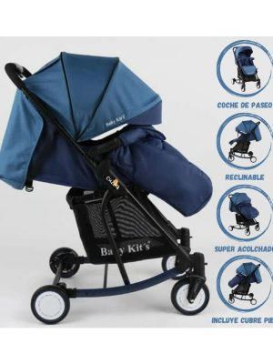 Coche Cuna con Mecedora para Bebé BABY KITS «ROCCIO» Green