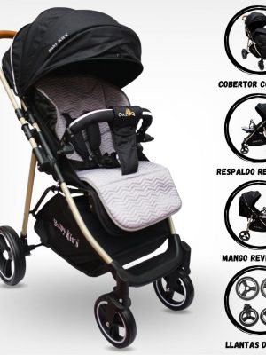 Coche Cuna BABY KITS «THOMMY» Black