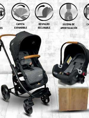 Coche para Bebe Travel System BABY KITS «PRIMA PLUS» Black
