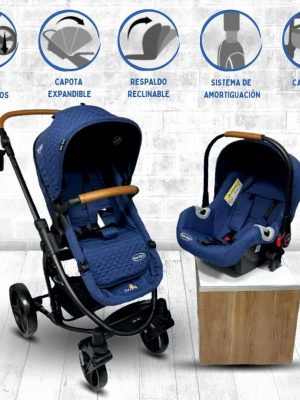 Coche para Bebe Travel System BABY KITS «PRIMA PLUS» Blue