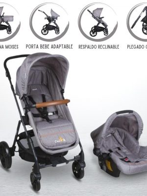 Coche Travel System para Bebé INFANTI «CLOUD» Black