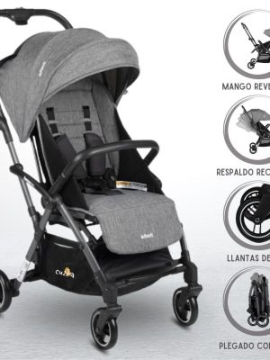 Coche Cuna de Paseo INFANTI «REVERSO» Gray