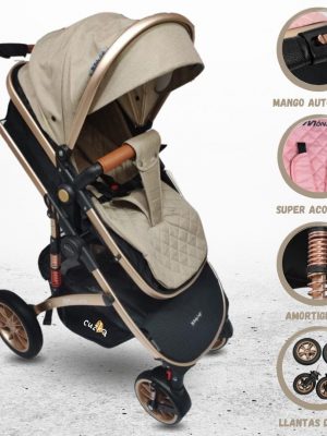 Coche Deportivo Moisés para Bebé BABY HAPPY «MONACO» Black