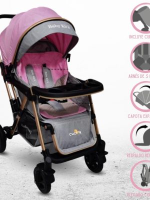 Coche Cuna BABY KITS «EUROPA» Pink