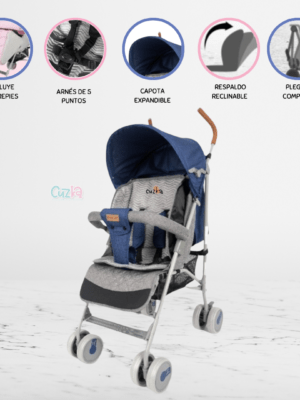 Coche Bastón Deportivo para Bebé BABY HAPPY «SAMY» Blue