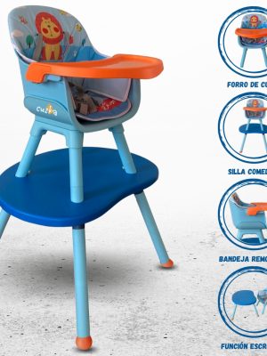 Silla Carpeta 3 en 1 BABY KITS «NEW BISTRO» Blue