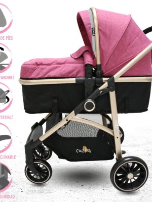 Coche Deportivo Moisés «CARRI DELUXE» Pink