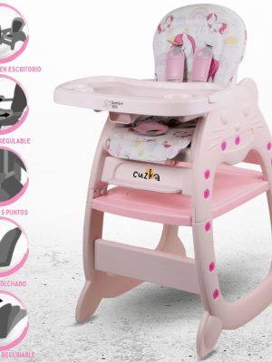 Silla Carpeta 3 en 1 para Bebé CONFORT KID’S «GATO» Light Pink