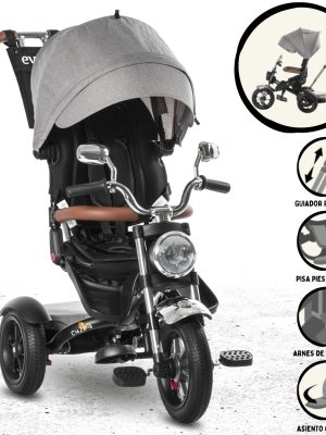 Triciclo Reclinable EVEZO «CHOPPER» Gray