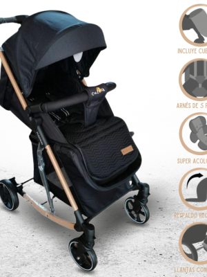 Coche Cuna Mecedora para Bebés BABY HAPPY «MADRID» Blue