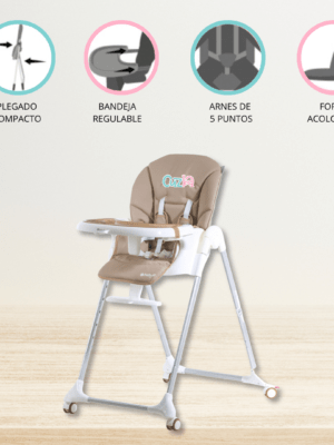 Silla de Comer Graduable EBABY «HARRIET» BROW