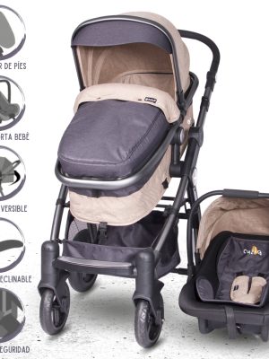 Coche para Bebe Travel System EBABY «TAINY DELUXE» Blue