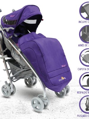 Coche Bastón Deportivo EBABY «VAYO» Purple