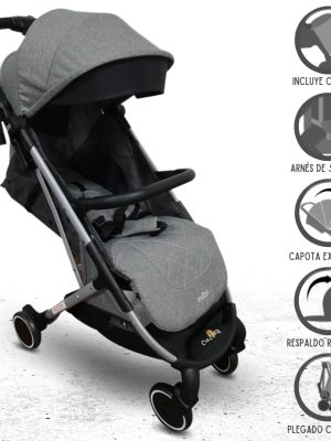 Coche de Paseo Maleta EVEZO «VOIM» Gray