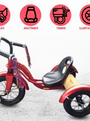 Triciclo Chavo DOUX BEBE «CURVA» Red