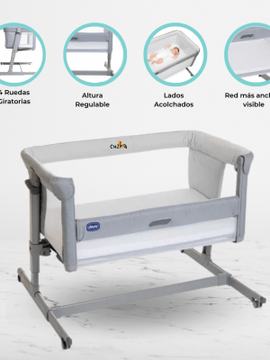 Cuna Colecho CHICCO «NEXT2ME MAGIC COOL» Gray
