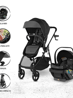 Coche Jogger Travel System para Bebé SUMMER «MYRIA DLX» Slate Gray