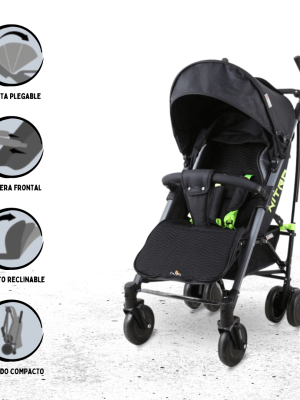 Coche Bastón Deportivo para Bebé BABYGO «NITRO» Pink