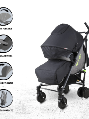 Coche Bastón Deportivo para Bebé BABYGO «NITRO» Pink