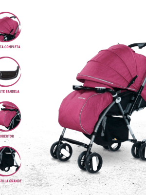 Coche Cuna POWER KIDS «SMART» Purple