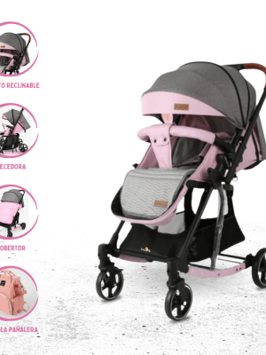 Coche Mecedora reversible BABY CRAFT «VENECIA» Black