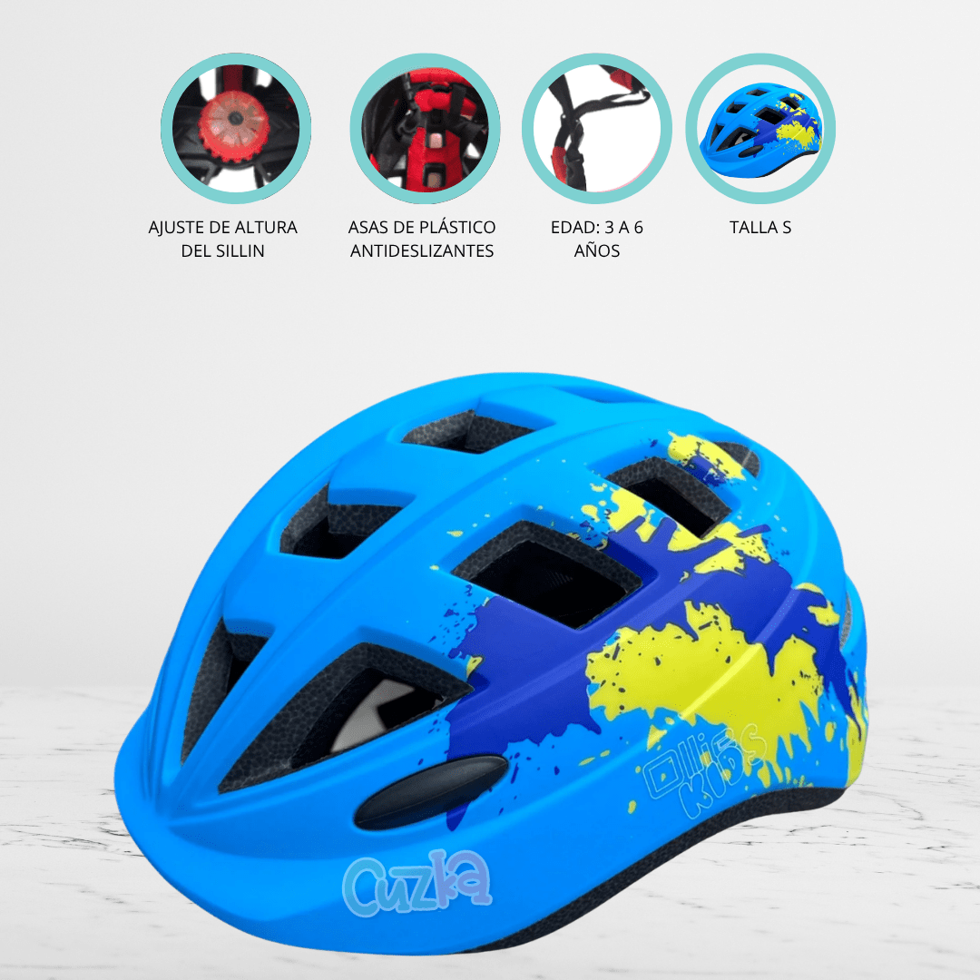 Casco Protector OLLIE «AERODINAMICO» Blue - Imagen 2